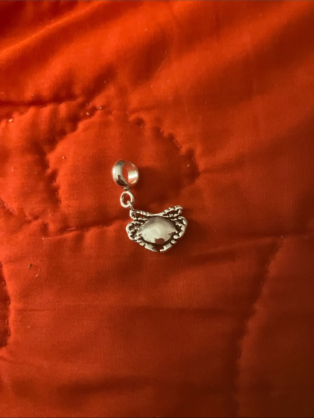 Silver Crab Dangle Charm Pendant - Women Jewelry